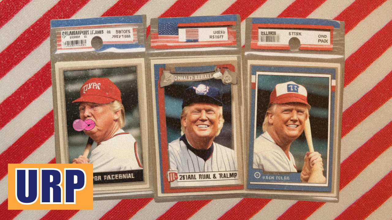 Do the new Donald Trump trading cards come with bubble gum?